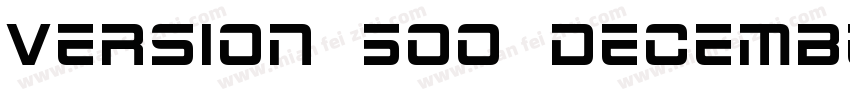 Version 500 December 30 2015字体转换